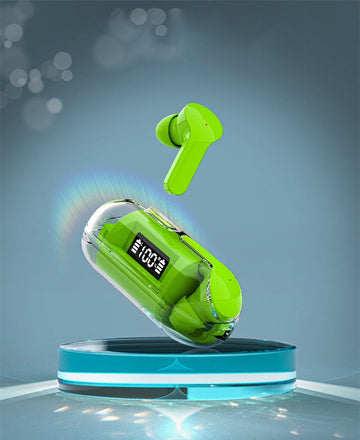 Maxovel™ crystal-wireless-earphones-transparent-q26