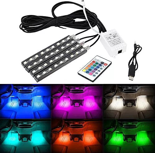 أضواء نيون ماكسوفيل™ RGB لداخل السيارة مع جهاز تحكم عن بُعد لاسلكي